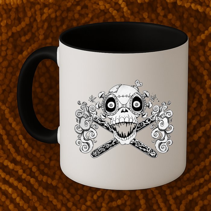 Mad Science Skull And Crossbones Mug