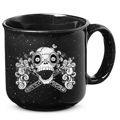 Mad Science Skull And Crossbones 15oz Campfire Ceramic Mug