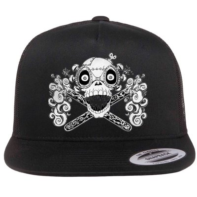 Mad Science Skull And Crossbones Flatbill Hat