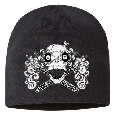 Mad Science Skull And Crossbones Sustainable Beanie