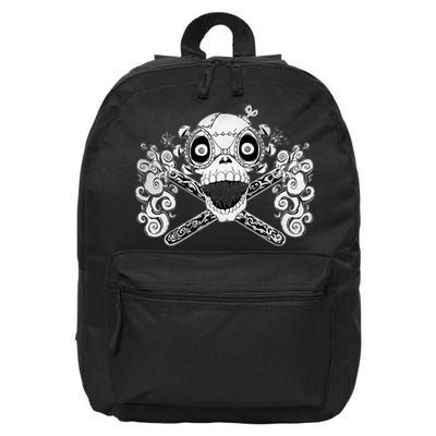 Mad Science Skull And Crossbones 16 in Basic Backpack