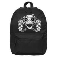 Mad Science Skull And Crossbones 16 in Basic Backpack
