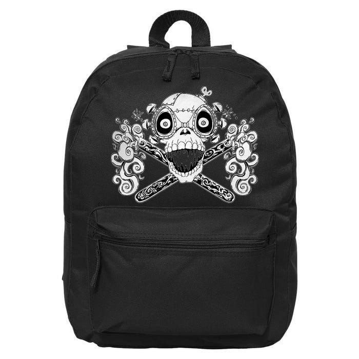 Mad Science Skull And Crossbones 16 in Basic Backpack