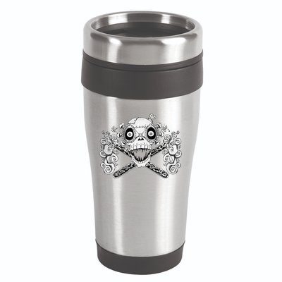 Mad Science Skull And Crossbones 16oz Travel Tumbler