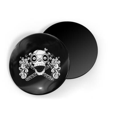 Mad Science Skull And Crossbones Magnet