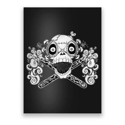 Mad Science Skull And Crossbones Poster