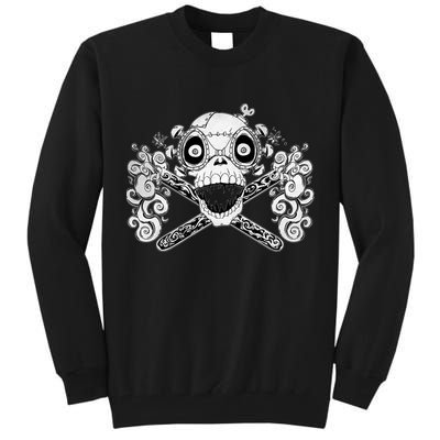 Mad Science Skull And Crossbones Tall Sweatshirt