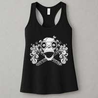 Mad Science Skull And Crossbones Womens Tank Top