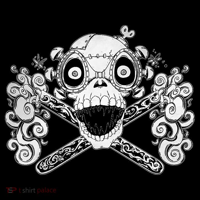 Mad Science Skull And Crossbones Womens Tank Top