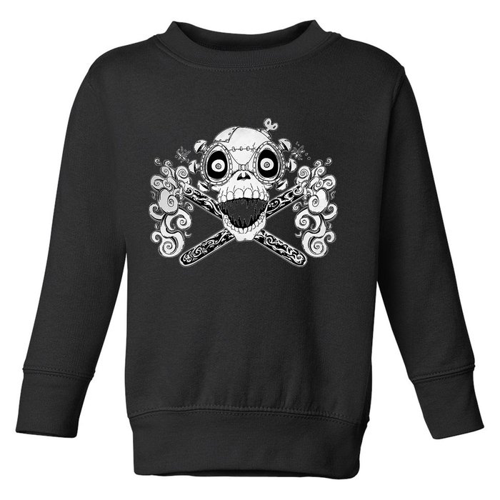 Mad Science Skull And Crossbones Toddler Sweatshirt