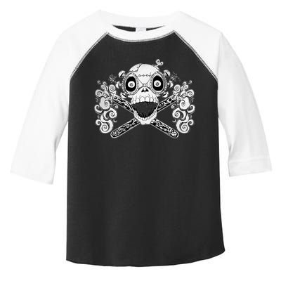 Mad Science Skull And Crossbones Toddler Fine Jersey T-Shirt