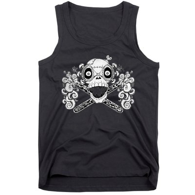 Mad Science Skull And Crossbones Tank Top