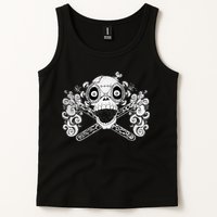 Mad Science Skull And Crossbones Tank Top