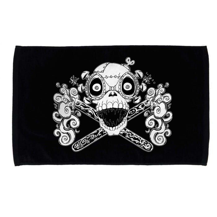 Mad Science Skull And Crossbones Microfiber Hand Towel