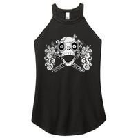 Mad Science Skull And Crossbones Women's Perfect Tri Rocker Tank
