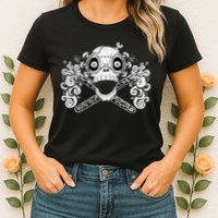 Mad Science Skull And Crossbones Womens T-Shirt