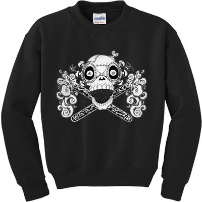 Mad Science Skull And Crossbones Kids Sweatshirt