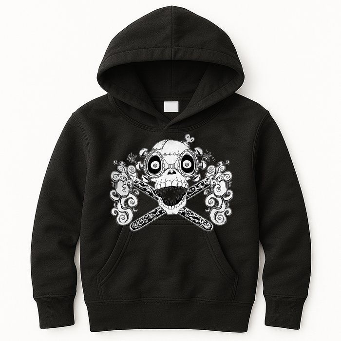 Mad Science Skull And Crossbones Kids Hoodie