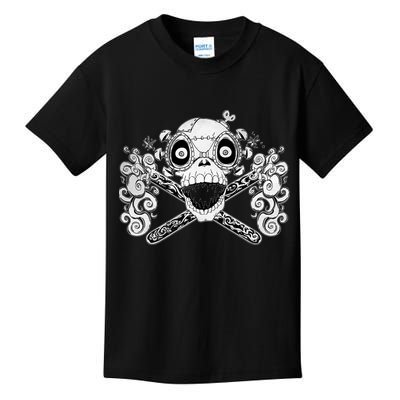 Mad Science Skull And Crossbones Kids T-Shirt