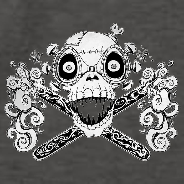 Mad Science Skull And Crossbones Vector Backpack