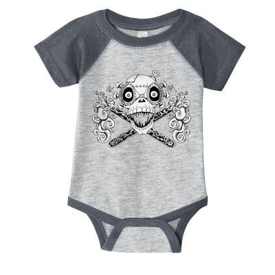Mad Science Skull And Crossbones Infant Baby Jersey Bodysuit