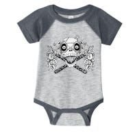 Mad Science Skull And Crossbones Infant Baby Jersey Bodysuit