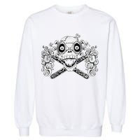 Mad Science Skull And Crossbones Garment-Dyed Sweatshirt