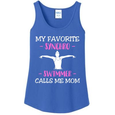 Mom Synchronized Swimming Athlete Swimmer Gymnastic Gift Ladies Essential Tank