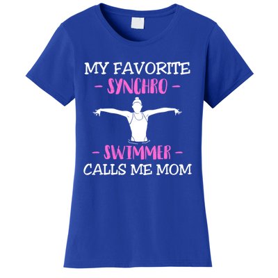 Mom Synchronized Swimming Athlete Swimmer Gymnastic Gift Women's T-Shirt