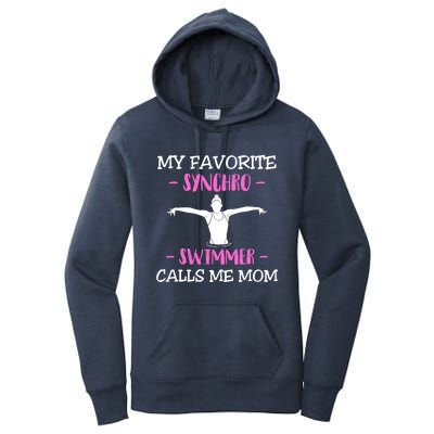 Mom Synchronized Swimming Athlete Swimmer Gymnastic Gift Women's Pullover Hoodie