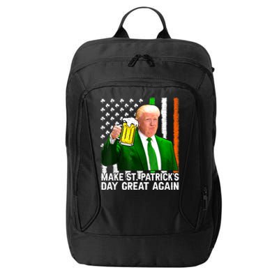 Make Saint St PatrickS Day Great Again Funny Trump City Backpack