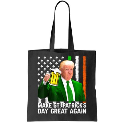 Make Saint St PatrickS Day Great Again Funny Trump Tote Bag