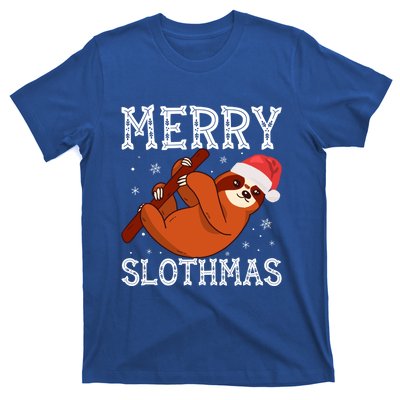 Merry Slothmas Sloth Lover Ugly Christmas Cool Gift T-Shirt