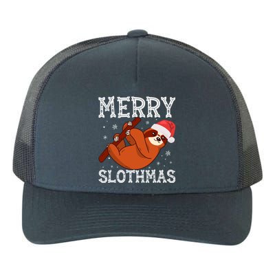 Merry Slothmas Sloth Lover Ugly Christmas Cool Gift Yupoong Adult 5-Panel Trucker Hat