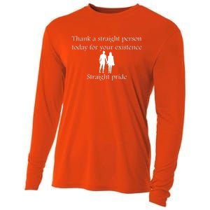 Motivational Slogans Straight People Quote Straight Pride Lover Holding Hands Cooling Performance Long Sleeve Crew