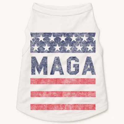 Maga Stars & Stripes Retro Vintage Distressed Graphic Doggie Tank
