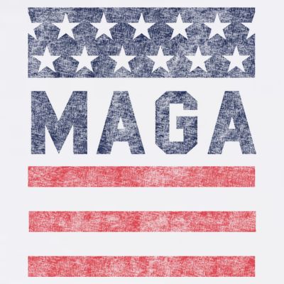 Maga Stars & Stripes Retro Vintage Distressed Graphic T-Shirt