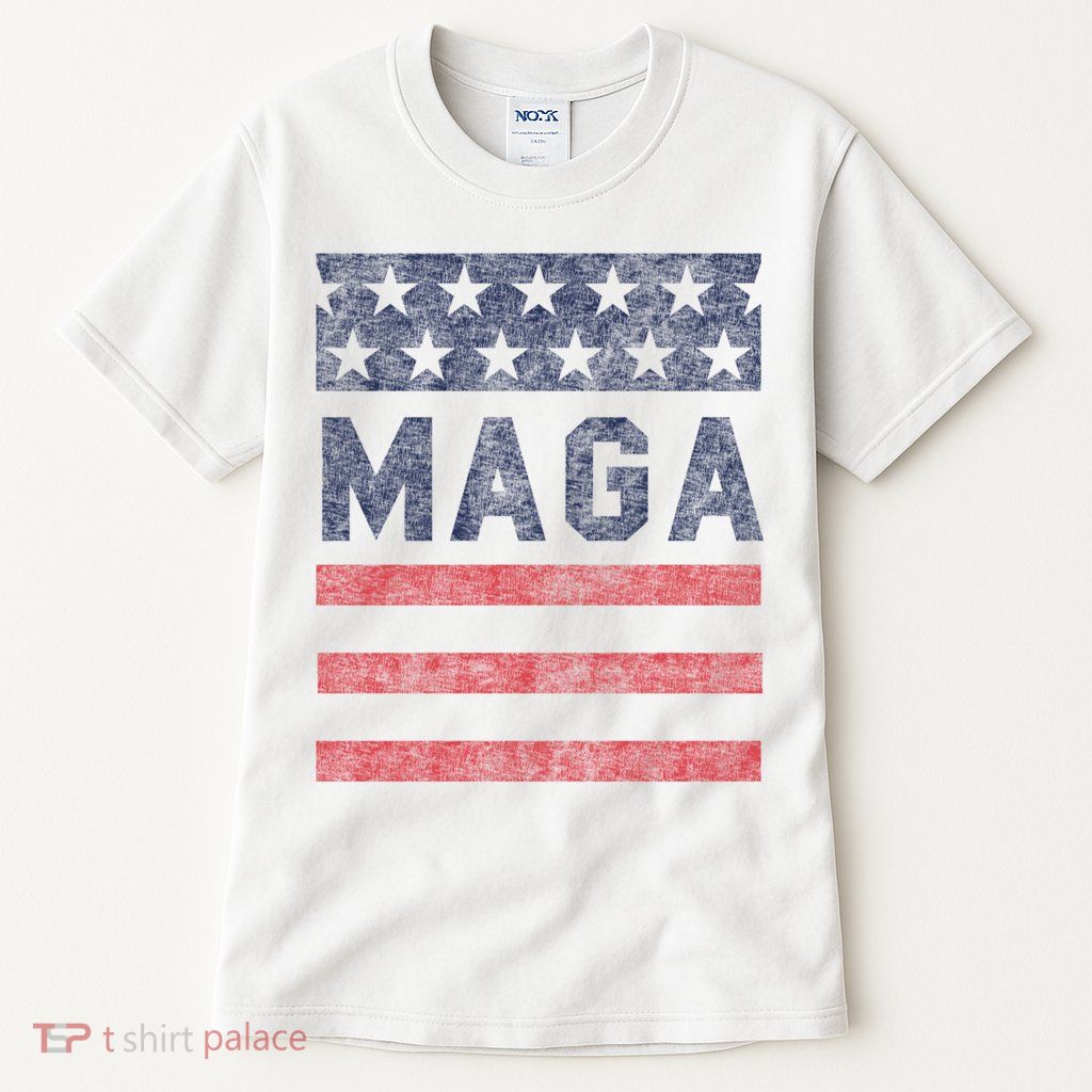Maga Stars & Stripes Retro Vintage Distressed Graphic Tall T-Shirt