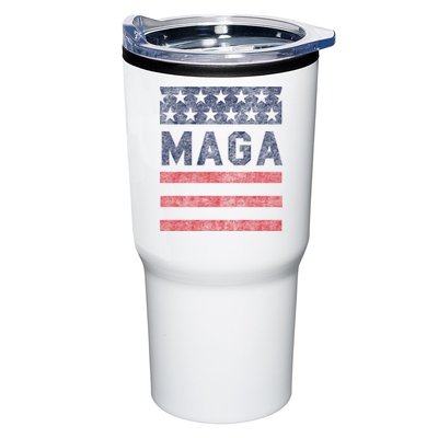 Maga Stars & Stripes Retro Vintage Distressed Graphic Tumbler