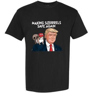 Make Squirrels Safe Again Trump 2024 Squirrels Garment-Dyed Heavyweight T-Shirt