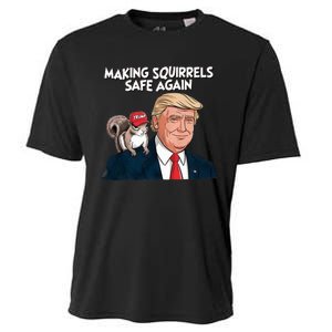 Make Squirrels Safe Again Trump 2024 Squirrels Cooling Performance Crew T-Shirt