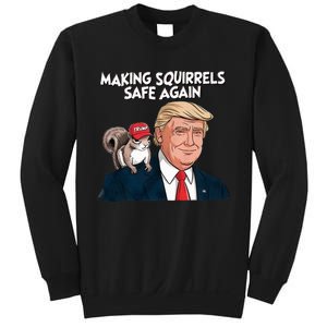 Make Squirrels Safe Again Trump 2024 Squirrels Sweatshirt