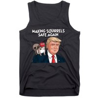 Make Squirrels Safe Again Trump 2024 Squirrels Tank Top