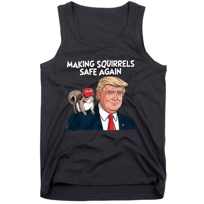 Make Squirrels Safe Again Trump 2024 Squirrels Tank Top