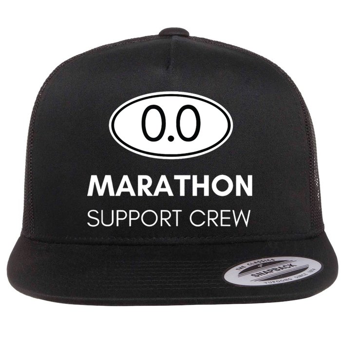 Marathon Support Staff For The Spectator Family And Crew Flat Bill Trucker Hat