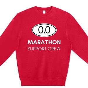 Marathon Support Staff For The Spectator Family And Crew Premium Crewneck Sweatshirt