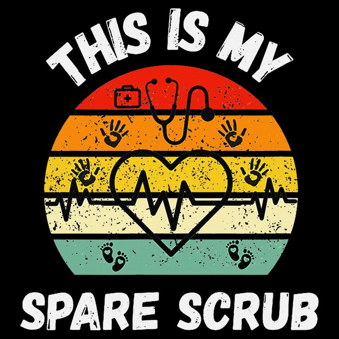 My Spare Scrub Funny Healthcare Worker Nurse CNAs Drawstring Bag