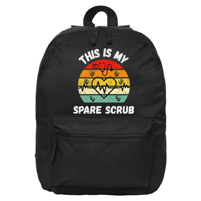 My Spare Scrub Funny Healthcare Worker Nurse CNAs 16 in Basic Backpack