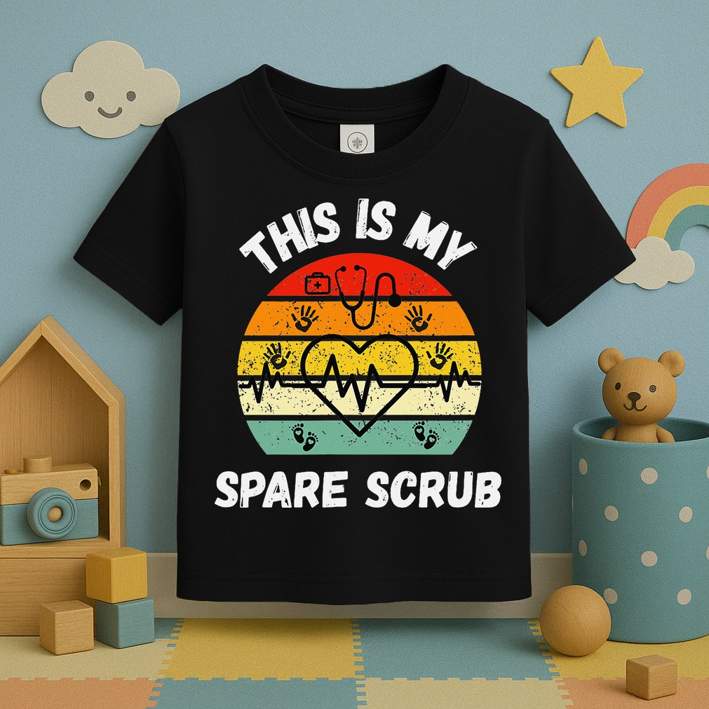 My Spare Scrub Funny Healthcare Worker Nurse CNAs Toddler T-Shirt