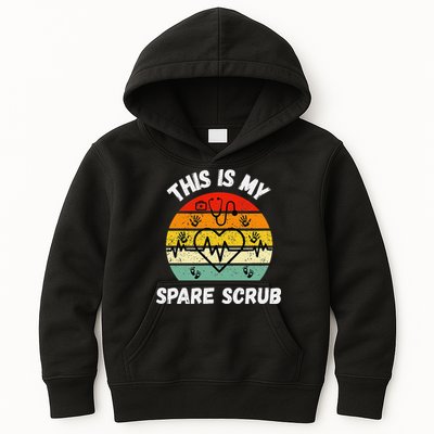 My Spare Scrub Funny Healthcare Worker Nurse CNAs Kids Hoodie
